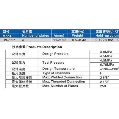 釬焊板式熱交換器 B3-117 石油化工換熱器 銅釬焊板式換熱器 水源熱泵 空調(diào)冷凝器/蒸發(fā)器 蒸發(fā)器、余熱回收、經(jīng)濟(jì)器