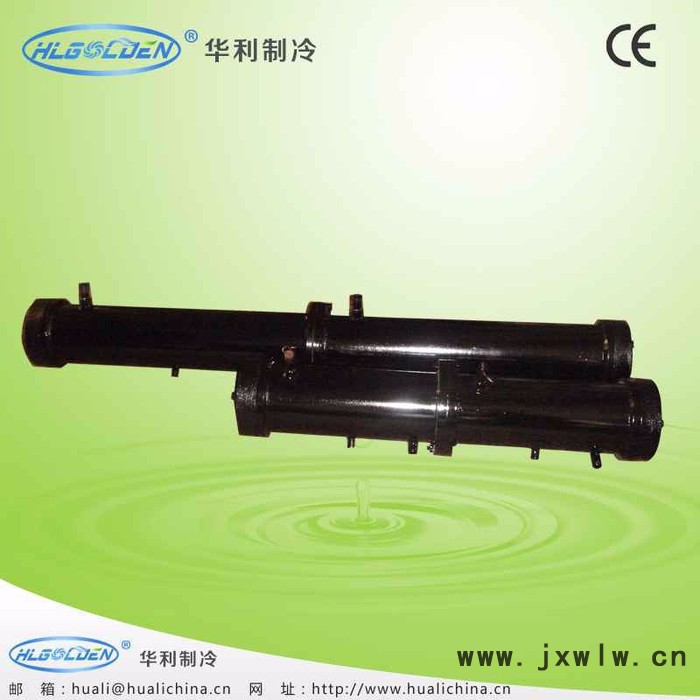 廠家供應(yīng)殼管式冷凝器 單回路 雙回路 三回路，20+20HP殼管式冷凝器
