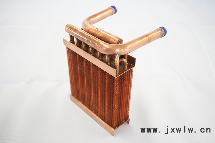 上佳藍(lán)基紫銅管鋁翅片蒸發(fā)熱交換器散熱器冷凝器