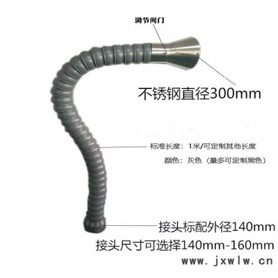 注塑機萬向吸煙管110MM竹節(jié)管工業(yè)大口徑萬向吸氣臂耐高溫排煙管