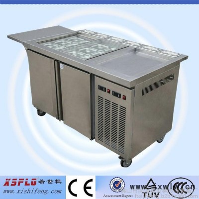 希世楓CBT-1炒冰臺(tái) 雙壓縮機(jī)炒冰臺(tái) 冰淇淋柜