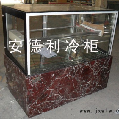 供應(yīng)安德利訂做大理石包邊蛋糕直角柜 不銹鋼支架 鋼化玻璃 進(jìn)口壓縮機等