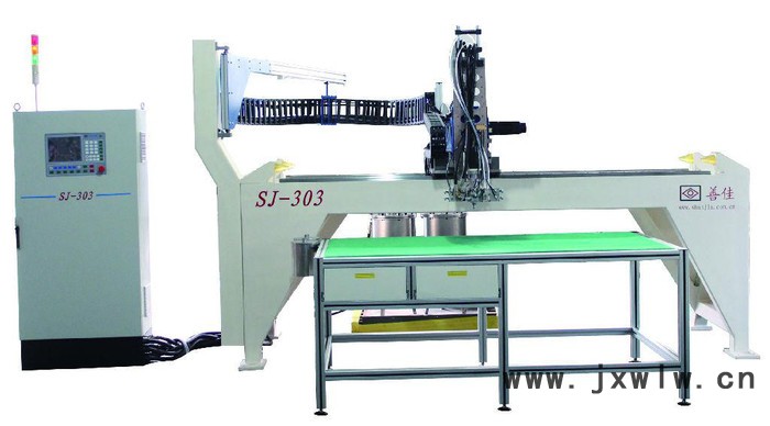 供應(yīng)上海善佳SJ-303機(jī)型機(jī)柜門板密封發(fā)泡機(jī)