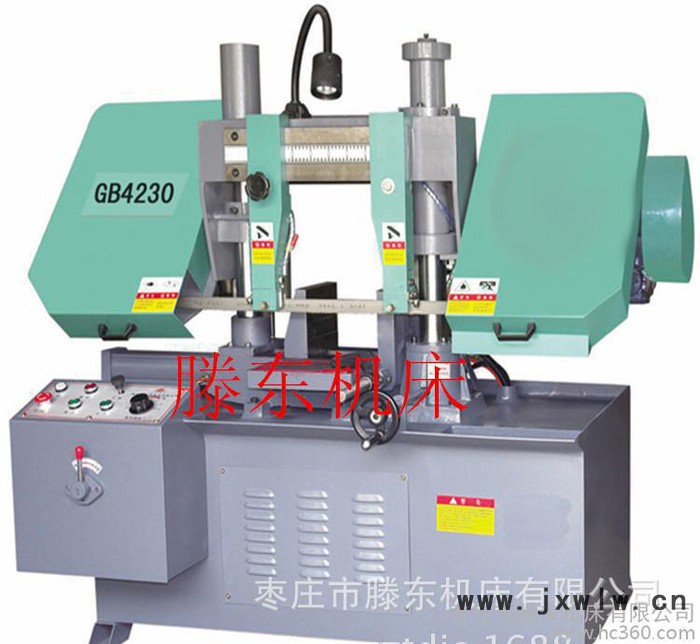 臥式帶鋸床GB4230，型號(hào)的GB系列金屬帶鋸床