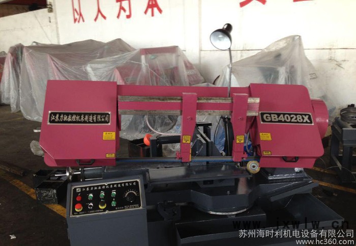 蘇州高品質 GB4028X 江蘇力馳 63轉角度帶鋸床