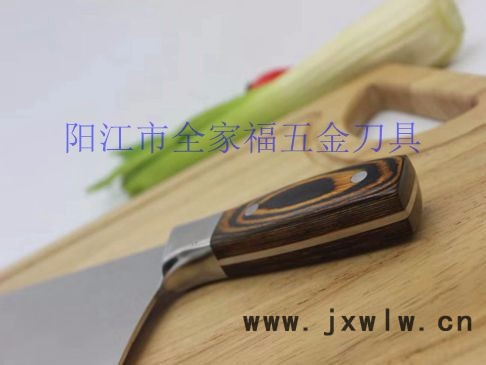 陽江廚房用刀 新款彩木鋼頭砍切刀兩用刀       陽江禮品刀具**