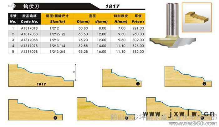 供應臺灣雅登刀具門板刀鉤弧刀1818