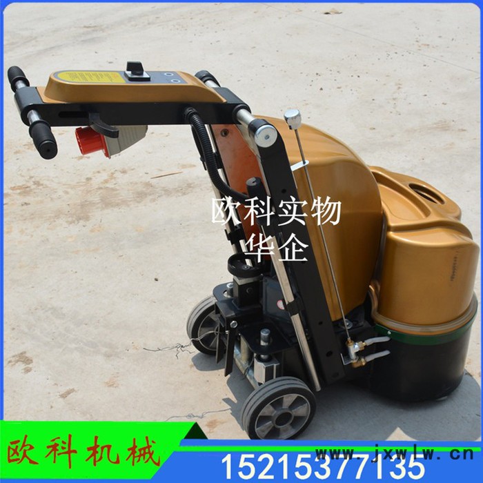 歐科600型**固化劑拋光機 樹脂拋光片收光機 6個頭地面收邊機 舊環(huán)氧地坪翻新機