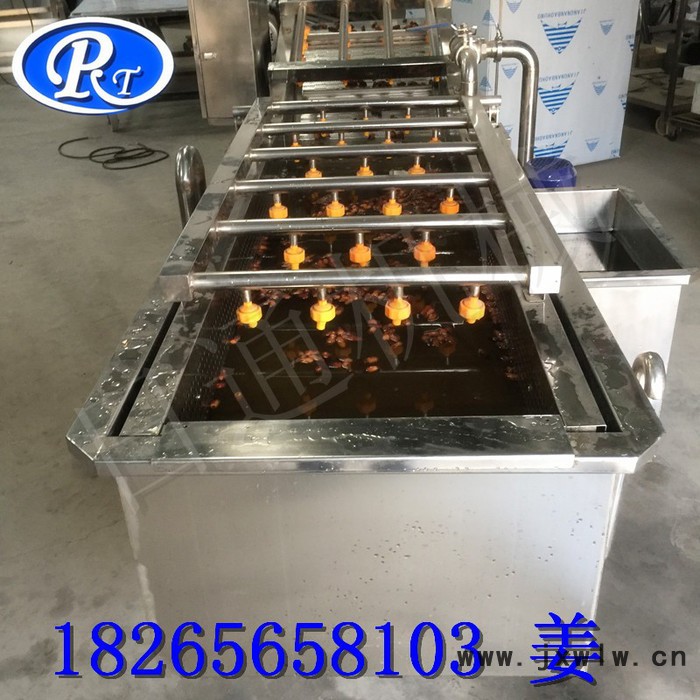 日通 凈菜加工生產(chǎn)線 全自動(dòng)噴淋清洗設(shè)備 壓力可控果蔬氣泡清洗機(jī)