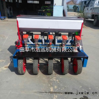 曲阜浩運工廠批發(fā)大型谷子高粱播種機 節(jié)能省人工苜蓿播種機 蔬菜施肥起壟覆膜機