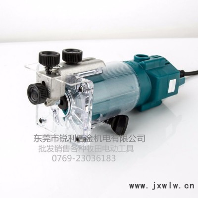 makita/牧田修邊機(jī)3703多功能木工手持式開槽機(jī)電木銑雕刻機(jī)