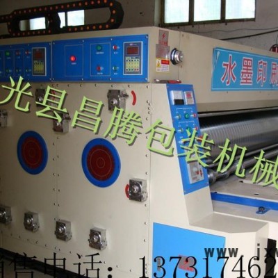 昌騰紙箱設(shè)備，水墨印刷機(jī)，雙色印刷開槽機(jī)