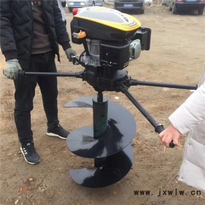 鐵路圍欄立柱打孔機 手推式挖洞機 多功能植樹挖坑機