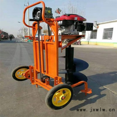 大馬力汽油挖坑機(jī) 果園果蔬施肥打孔機(jī) 便捷單人操作地鉆機(jī)