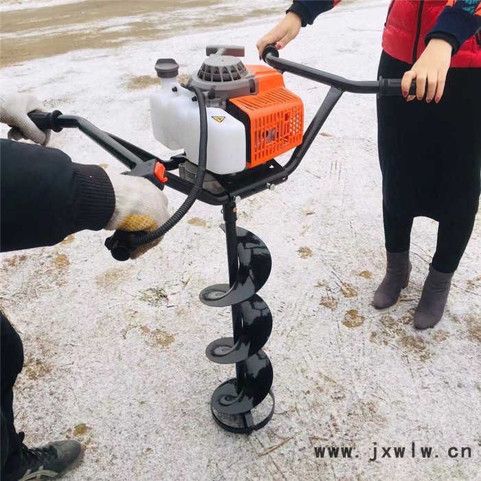 富興機械生產(chǎn)大棚埋樁電線桿打孔機 種樹打窩機價格 富興牌柴油打洞機廠家