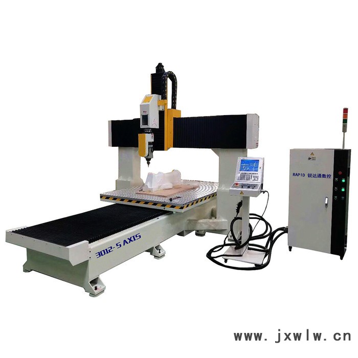 五軸數(shù)控木工家具加工中心五軸聯(lián)動陶瓷塑料汽車模具CNC雕刻機