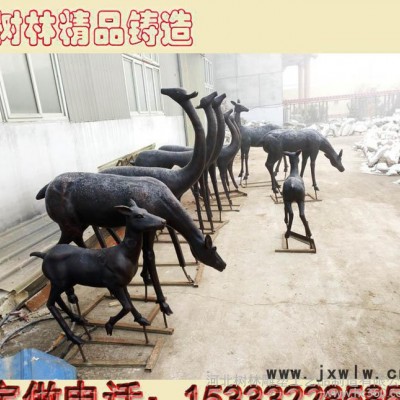 直銷銅雕塑 中式動物半手工擺飾室外大型梅花銅鹿工藝品定制 樹金屬工藝品銅雕獅子一對雕像樹林銅雕雕刻 鑄銅鑄造銅雕獅子