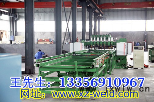 山東保護(hù)籠焊接設(shè)備——煙臺(tái)新州中頻保護(hù)籠龍門焊機(jī)