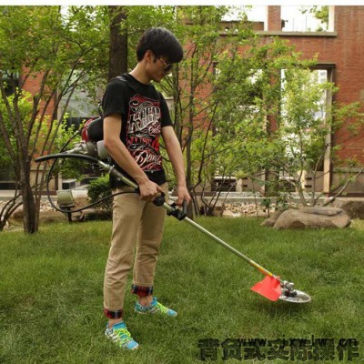大型公園草坪機寬度50公分 139F發(fā)動機除草機打草繩