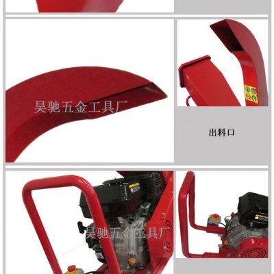 **單杠四沖程風(fēng)冷發(fā)動(dòng)機(jī)驅(qū)動(dòng)9馬力臥式碎木機(jī)（可推動(dòng)行走）