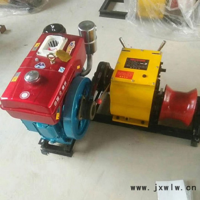 南通市柴油發(fā)動機8噸軸傳動水冷機動絞磨