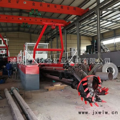 江蘇河道抽沙船 8寸尾礦庫(kù)小型抽沙船使用多大馬力發(fā)動(dòng)機(jī)