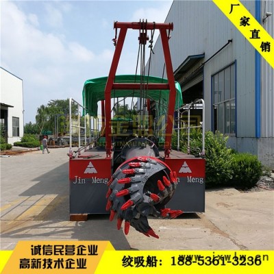廣東絞吸式挖泥船出口使用進(jìn)口發(fā)動(dòng)機(jī)，廣東挖泥船出口一臺(tái)報(bào)價(jià)，廣東挖泥船試機(jī)圖