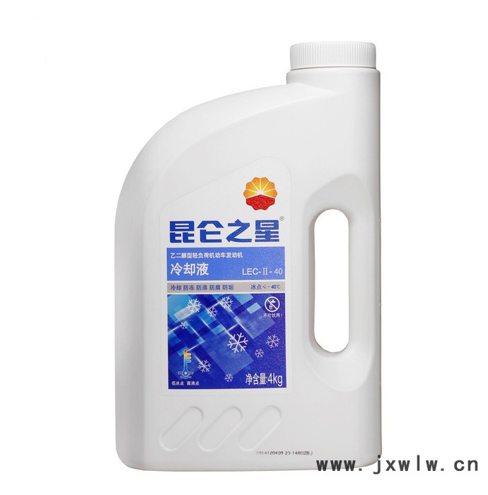 昆侖之星防凍液  -40℃   4kg*6桶/箱 乙二醇型輕負荷發(fā)動機冷卻液