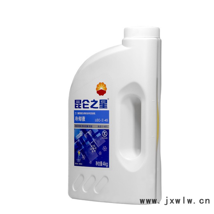 昆侖之星防凍液  冷卻液  -45℃   4kg*6桶/箱  乙二醇輕負荷機動車發(fā)動機冷卻液