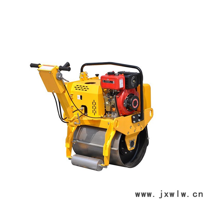 路得威小型壓路機(jī)283kg柴油發(fā)動(dòng)機(jī)機(jī)械傳動(dòng)，自動(dòng)離心離合，驅(qū)動(dòng) 靜液壓傳動(dòng)單元手扶單鋼輪壓路機(jī)路得威**
