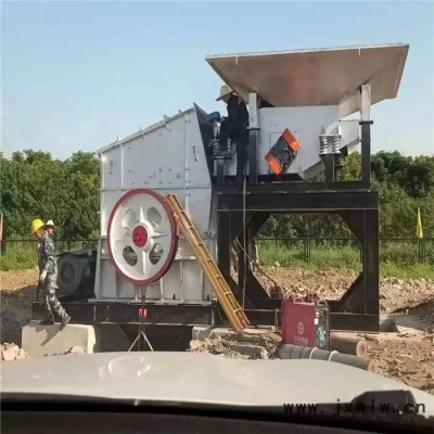 孝感移動破碎站廠家 建筑垃圾粉碎設備 反擊式移動破碎站