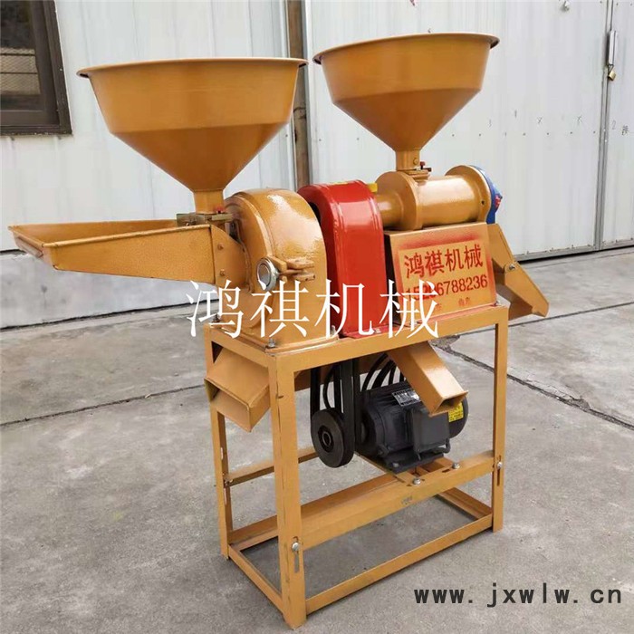 鴻祺小型碾米粉碎設(shè)備 一臺起批大產(chǎn)量碾米機(jī) 玉米脫皮制糝機(jī)