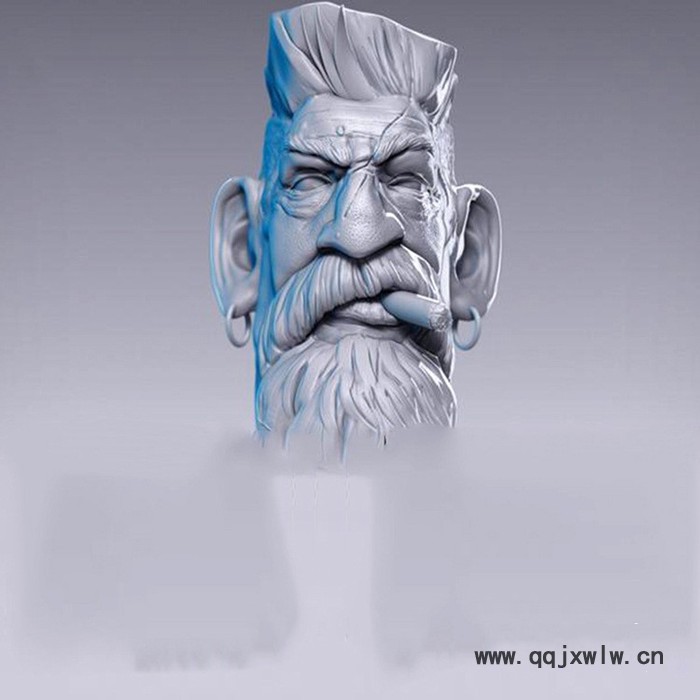 東莞3D打印定制 工藝禮品老人頭像手板模型SLS設(shè)計(jì)打樣 順豐包郵