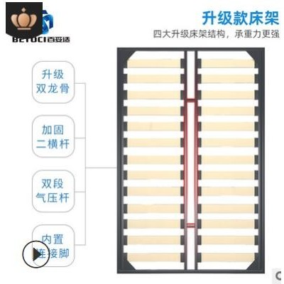 隱形折疊床五金配件 多功能收納折疊床正側(cè)翻 隱藏式翻轉(zhuǎn)床五金