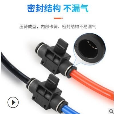 氣動(dòng)元件廠家批發(fā)直通開(kāi)關(guān)手閥調(diào)節(jié)閥節(jié)流閥快插快速接頭HVFF6/8