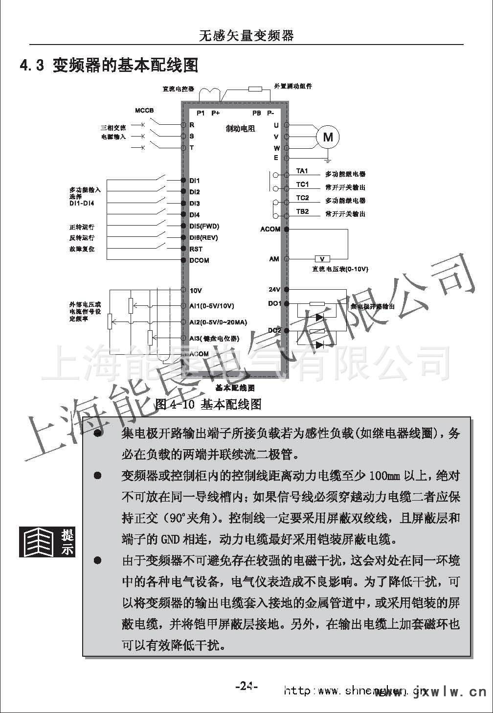 NK6000變頻器接線圖