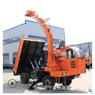 四驅(qū)隨車挖農(nóng)用 四驅(qū)挖掘運(yùn)輸車 挖沙拉土四不像隨車挖可定制