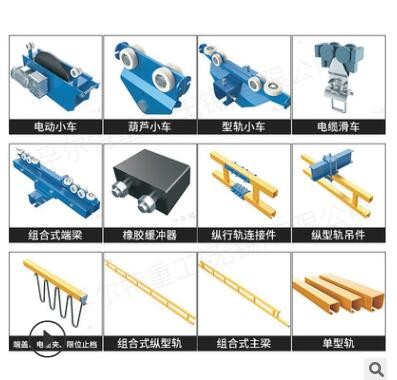 KBK起重機配件 單梁行車端梁電動小車軌道端蓋連接件吊件起重配件