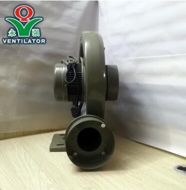 永強牌中壓工業(yè)鼓風(fēng)機小型750W木工集塵抽風(fēng)機鋁外殼純銅電機管道