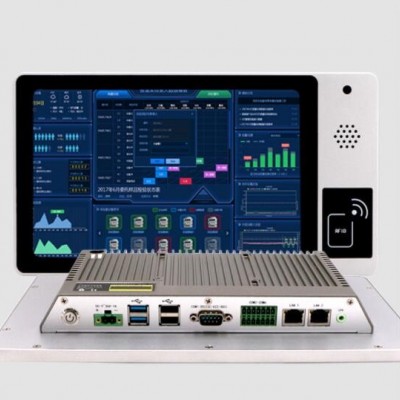 10.1寸智慧MES系統(tǒng)終端 RFID/IC刷卡指紋自助人臉識別工控一體機
