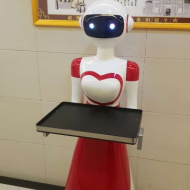 餐廳酒店飯店美女智能迎賓無軌送餐傳菜機(jī)器人服務(wù)員前臺(tái) 全自動(dòng)
