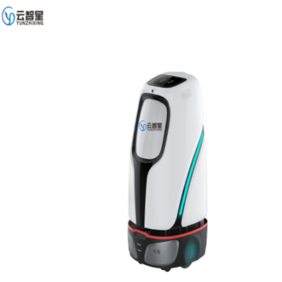 跨境中英文版本酒店配送服務(wù)機(jī)器人 廣告播放語(yǔ)音對(duì)話(huà)迎賓機(jī)器人