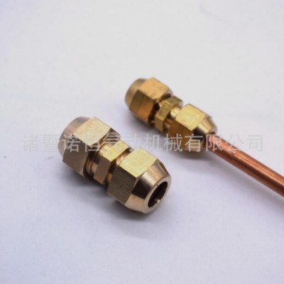 諾恒廠家 全銅外牙擴(kuò)口直通快擰 銅管接頭 管路系統(tǒng)接頭外絲螺紋