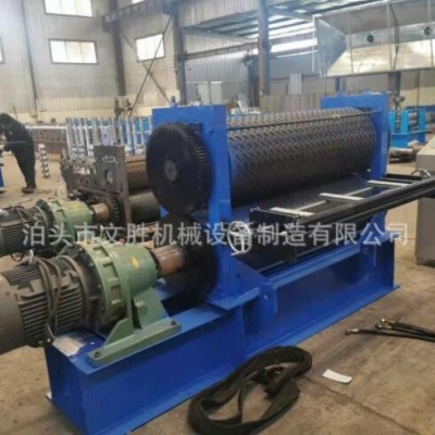 不銹鋼防滑板金屬滾花機(jī)整套線 壓花校平厚度4mm定制防滑板花紋