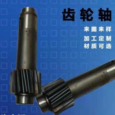 廠家定制加工齒輪軸 斜齒輪軸 傳動(dòng)齒輪軸 非標(biāo)鏈輪 軸類