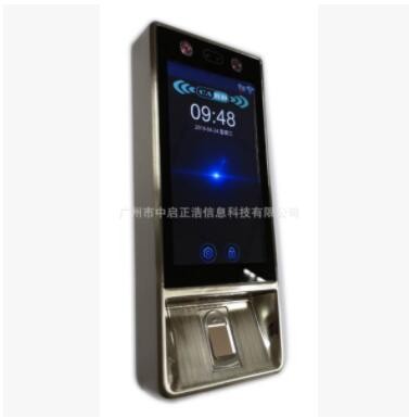 特價大容量高端大屏人臉識別指紋門禁考勤機 人臉識別閘道一體機