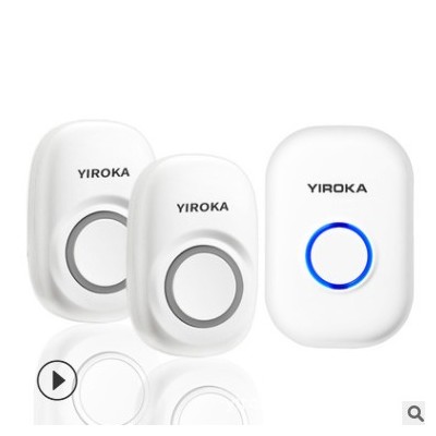 盈潤佳自發(fā)電無線門鈴智能家用門鈴音樂門鈴遠(yuǎn)距離白色老人呼叫器