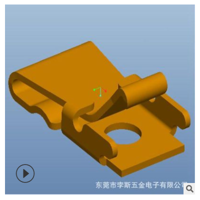 L2.8*W1.55*H1.35 貼片射頻天線彈片 信號(hào)天線觸點(diǎn)不銹鋼沖壓彈片