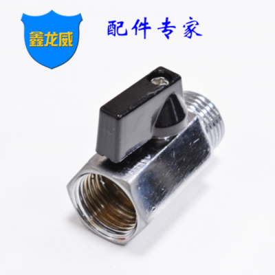 自產(chǎn)自銷手柄迷你閥內(nèi)外牙拋光閥鍍鎳六角閥手動控制閥黃銅球閥