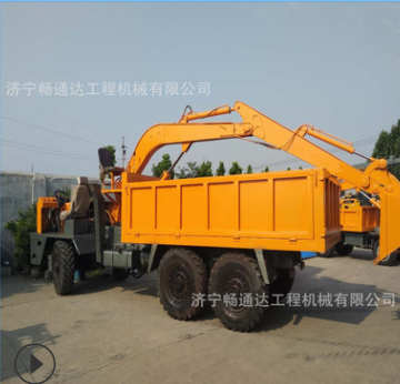 廠家直銷農(nóng)用四不像隨車挖10噸 360°旋轉(zhuǎn)車載式挖掘機